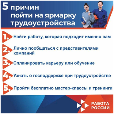 Приглашаем на Всероссийскую ярмарку трудоустройства «Работа России. Время возможностей!»